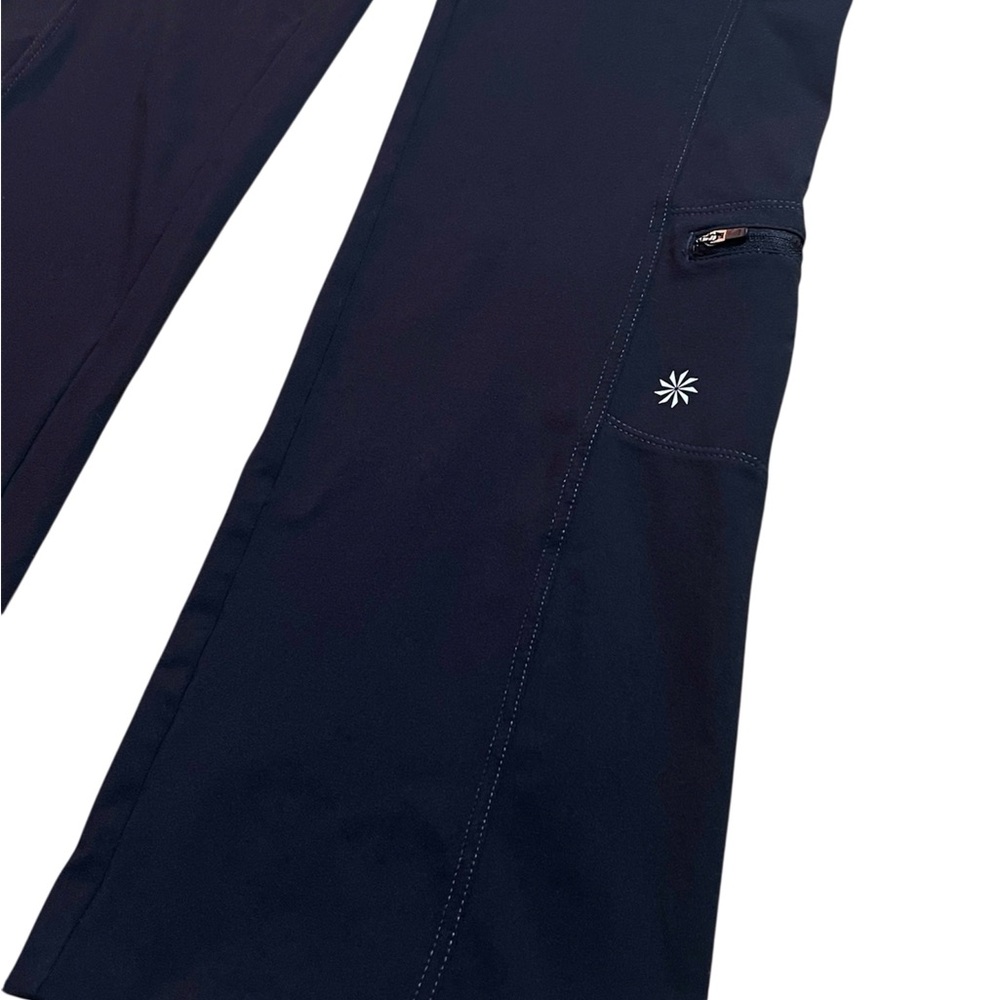 Athleta Black Pilayo Dipper Bootcut Activewear Pants Black Tall Size Small - Picture 4 of 8